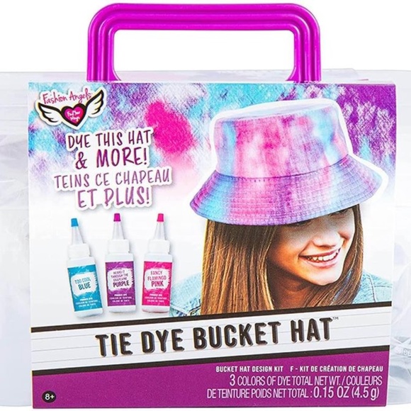 BRAND NEW sealed fashion angels tie dye bucket hat design kit - Picture 1 of 5